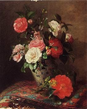 unknow artist Floral, beautiful classical still life of flowers 026